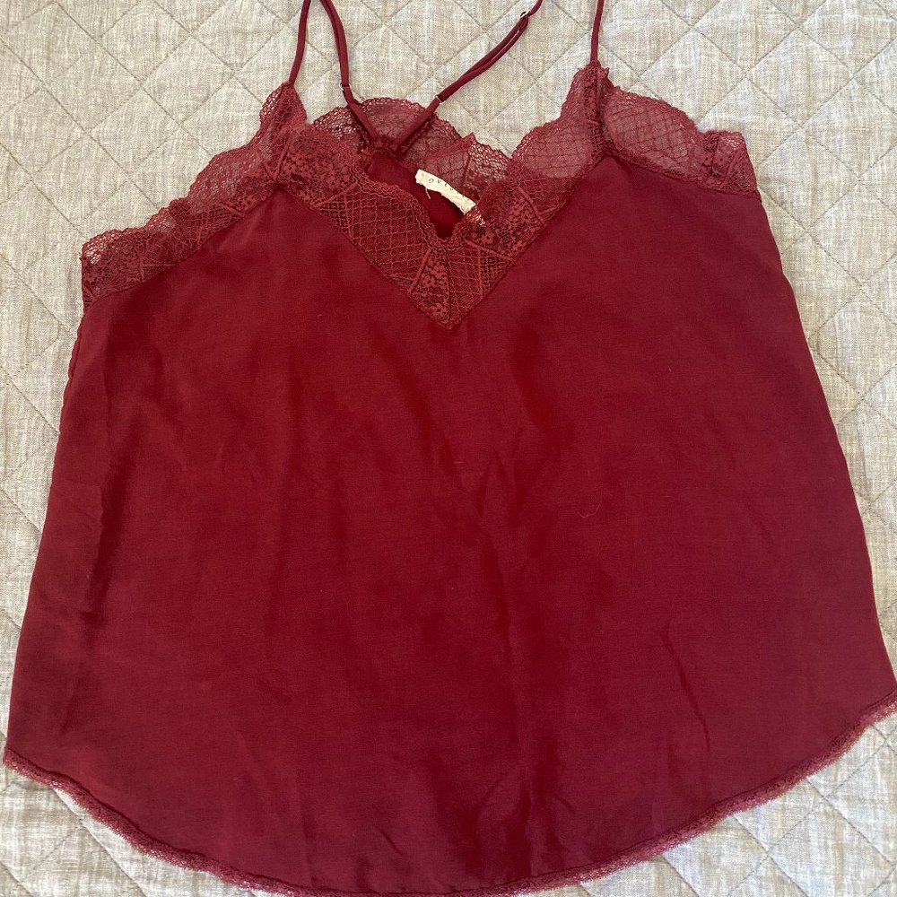 Lovestitch Maroon Lace Cami